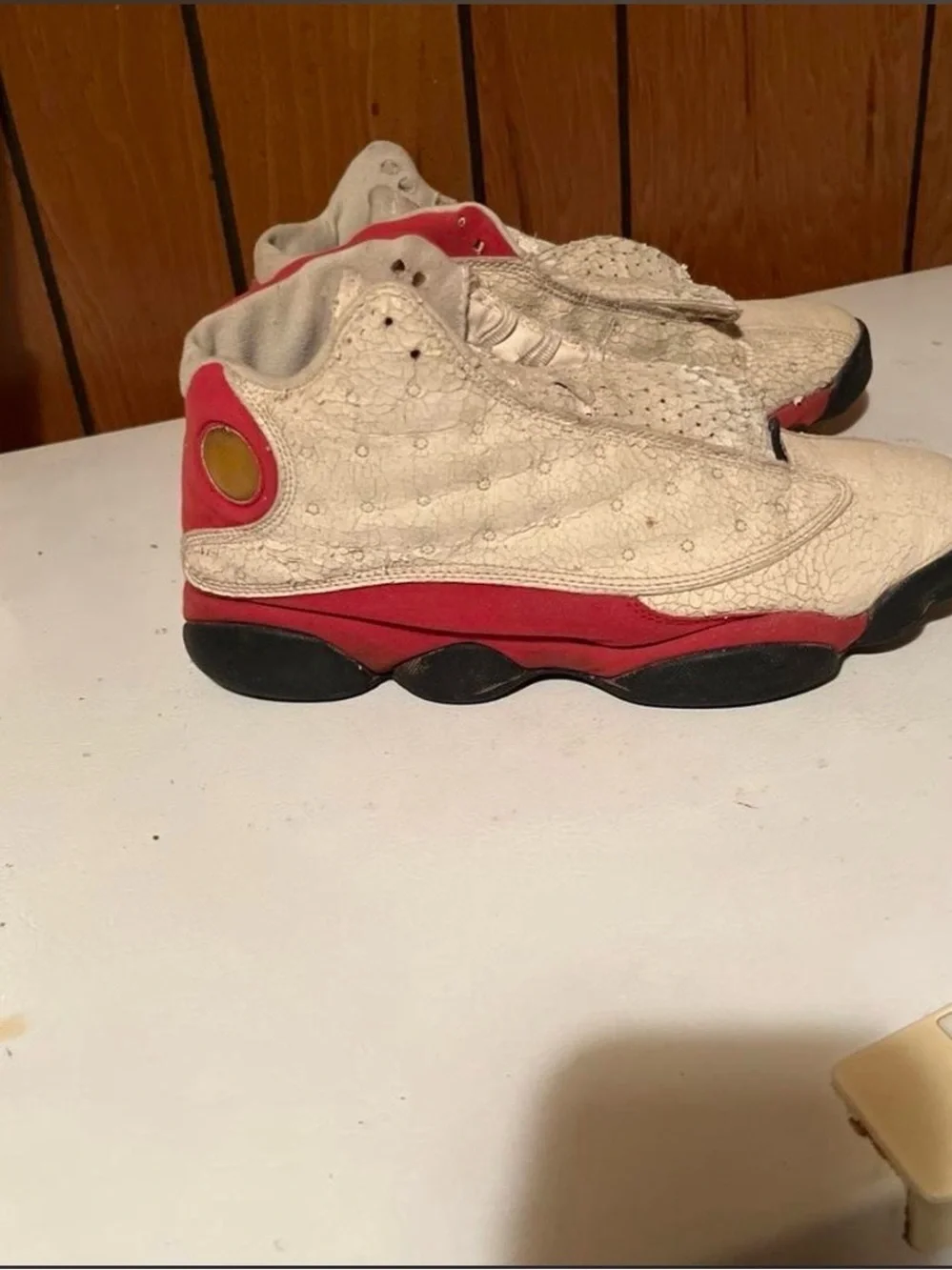 Jordan 13s White & Red